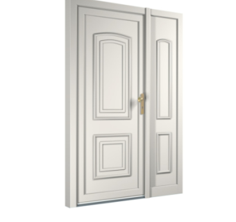 欧式子母门组件su模型