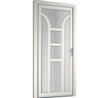 现代平开门组件su模型