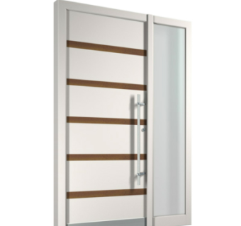 现代子母门组件su模型