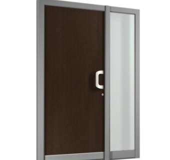 现代子母门组件su模型