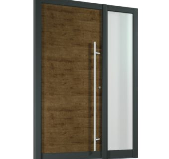 现代子母门组件su模型