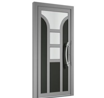 现代平开门组件su模型