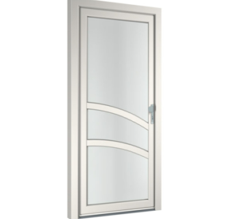 现代平开门组件su模型