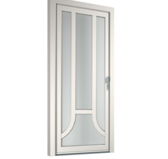 现代平开门组件su模型