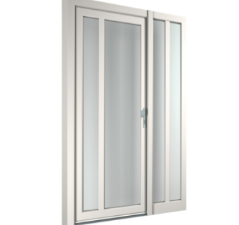 现代子母门组件su模型