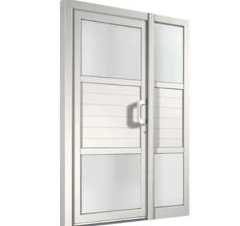 现代子母门组件su模型