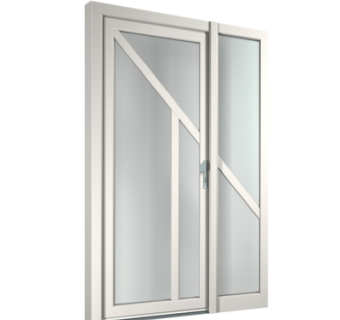 现代子母门组件su模型