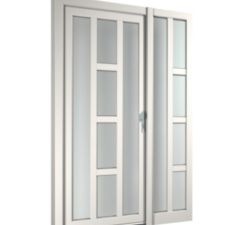 现代子母门组件su模型