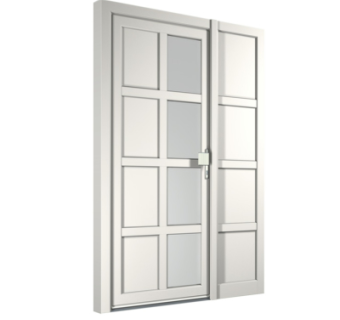 现代子母门组件su模型