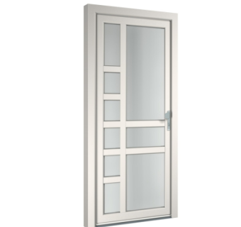 现代平开门组件su模型