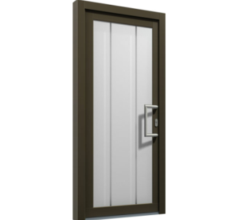 现代平开门组件su模型