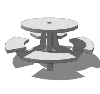 现代公用椅su模型