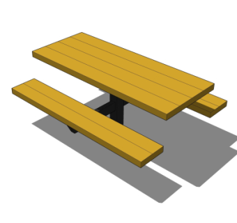 现代公用桌椅su模型