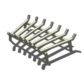 工业风仓库置物架su模型