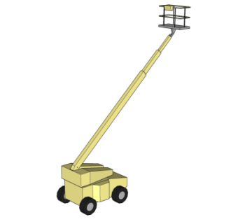 工业风天梯车su模型