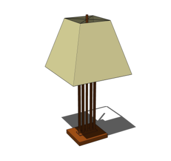 现代台灯su模型