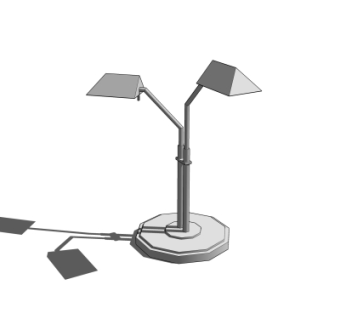 工业风台灯su模型