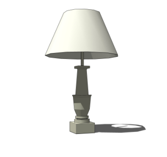 现代台灯su模型
