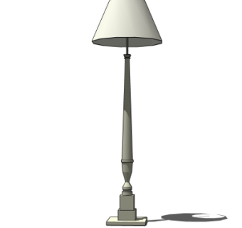 现代落地灯su模型