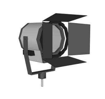 现代舞台灯su模型