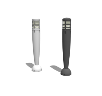 现代花园灯su模型