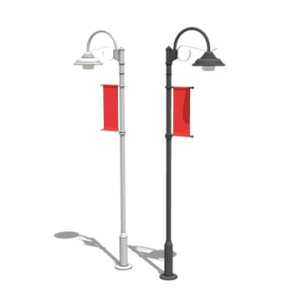 工业风路灯su模型