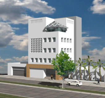 现代写字楼su模型