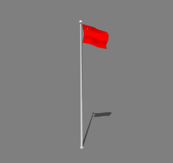 现代国旗su模型