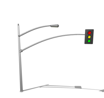 现代交通信号灯su模型