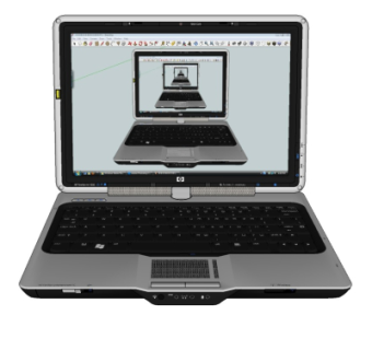 现代笔记本电脑su模型