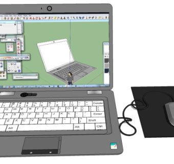 现代笔记本电脑su模型