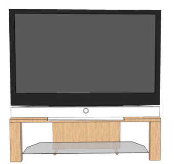 现代电视机su模型