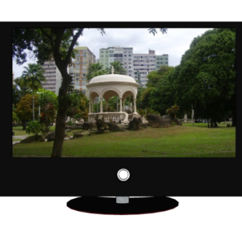 现代电视机su模型