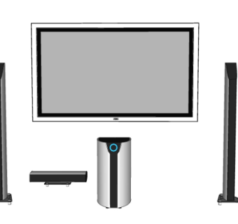 现代电视机su模型