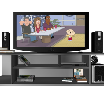 现代电视机su模型