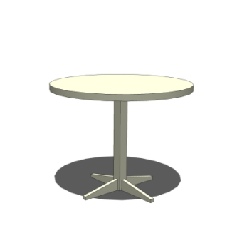 现代圆形茶几su模型