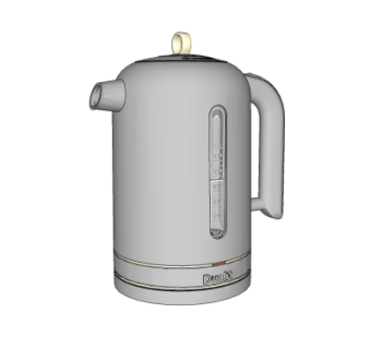 现代电热水壶su模型