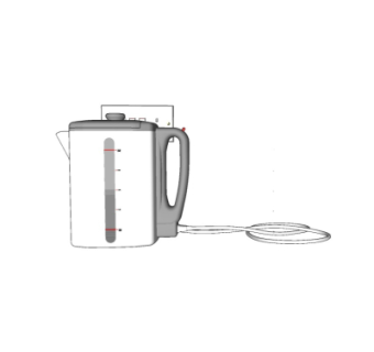 现代电热水壶su模型