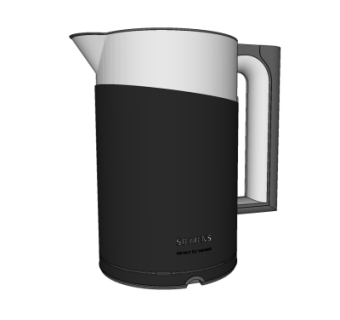 现代电热水壶su模型