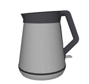 现代电热水壶su模型