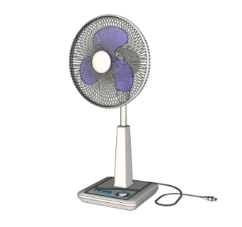 现代电风扇su模型