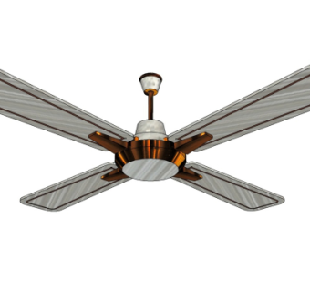 现代吊扇风扇su模型