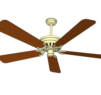 现代吊扇风扇su模型