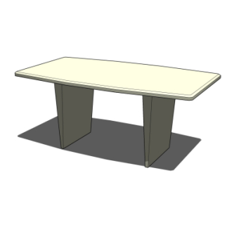 现代简约书桌su模型