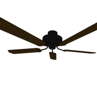 现代吊扇风扇su模型