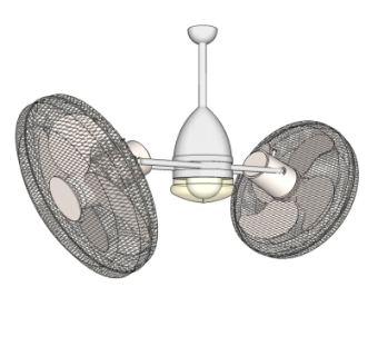 现代吊扇风扇su模型