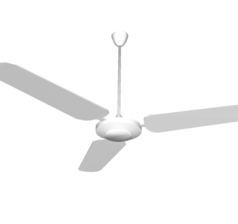现代吊扇风扇su模型
