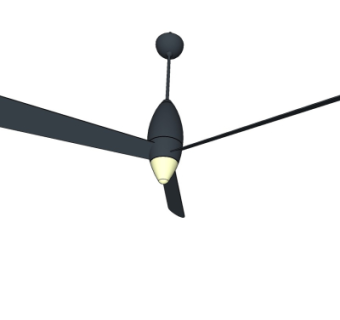 现代吊扇风扇su模型