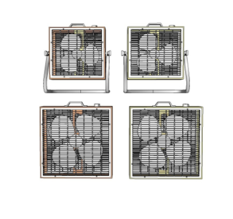 现代电风扇su模型