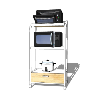 现代电饭煲微波炉su模型